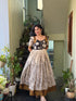 Multicolour Pure Muslin Silk Printed Anarkali Gown 