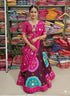 Brown & Pink Pure Bandhej Chinone Silk Rajsthani Lehenga Choli 