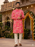 Pink Heavy Soft Cotton Printed Kurta Pajama 