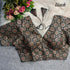 Black Sabyasachi Style Patoda Print V Neck Heavy Printed Blouse 