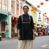 Black Summer Special Heavy Rayon with Pleated Pattern Short Length Top 