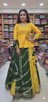 Green Pure Upada Silk Myrah Wedding Special Rajasthani Chaniya Choli 
