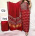Red Pure Modal Gajji Silk Natural Ajrakh Hand Block Print Dupatta Suit 
