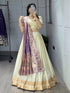 Purple Pure Paithani Silk Zari Weaving Work With Border and Butti Lehenga Choli 