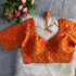 Orange Sabyasachi Style Patoda Banarasi Blouse 