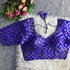 Blue Sabyasachi Style Patoda Banarasi Blouse 