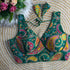 Green Soft Crape Silk Sabyasachi Neck Heavy Long Carry Position Work Blouse 