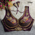 Wine Soft Heavy Pure Soft Italian Silk With Tricot Fuising Blouse 