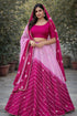 Pink Pure Chinon Lehariya Chunni Rajasthani Chaniya Choli 