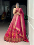 Pink Pure Soft Silk Zari Weaving Work Lehenga Choli 