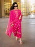Pink Pure Berry Silk Heavy Embroidery Pant Dupatta Set 