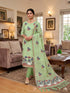 Green Pure Muga Cotton Jamdani Pichai Weaving Salwar Suit 
