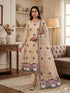 Chiku Pure Muga Cotton Jamdani Pichai Weaving Salwar Suit 