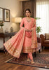 Peach Pure Zari Banarasi Silk Weaving Salwar Suit 