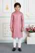 Onion Pure Soft Art Banarasi Silk Digital Print Boys Kurta Pajama 