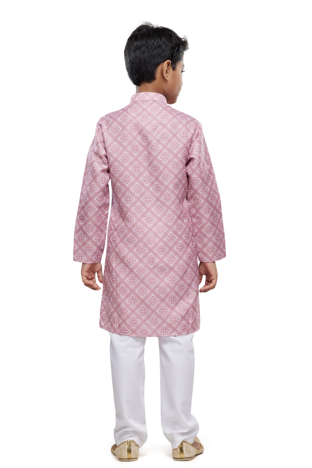 Onion Pure Soft Art Banarasi Silk Digital Print Boys Kurta Pajama