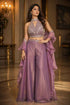 Purple Pure Imported Fendi Silk Ready to Wear Saree