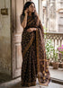 Brown Pure Soft Malmal Cotton Bagru Hand Block Cotton Saree