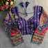 Blue Soft Pure Sweetheart Neck Long Sleeves Heavy Position Work Blouse