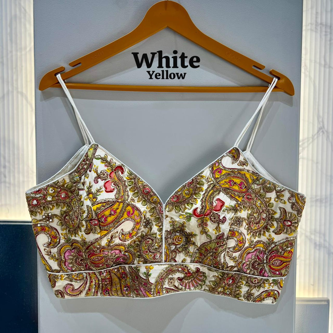 White Pure Heavy Pure Viscose Soft Crape Silk Sleeves Less Blouse