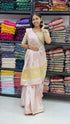 White Pure Soft Gaji Silk Original Bandhani With Langdi Gota Pati Work Bandhani Saree