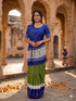Green & Blue Pure Soft Gaji Silk Original Bandhani With Langdi Patta Bandhani Saree