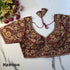 Maroon Pure Soft Italian Silk Heavy Codding Sequins Work Bridal Blouse