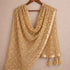 Cream Premium Heavy Net With Elegant Embroidery Work Duppata