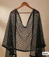 Black Premium Heavy Net With Elegant Embroidery Work Duppata