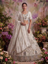 White Pure Soft Heavy Net Fancy Embroidery Work Bridal Lehenga Choli
