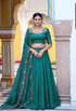 Peacock Pure Soft NC Silk Plain Work Lehenga Choli
