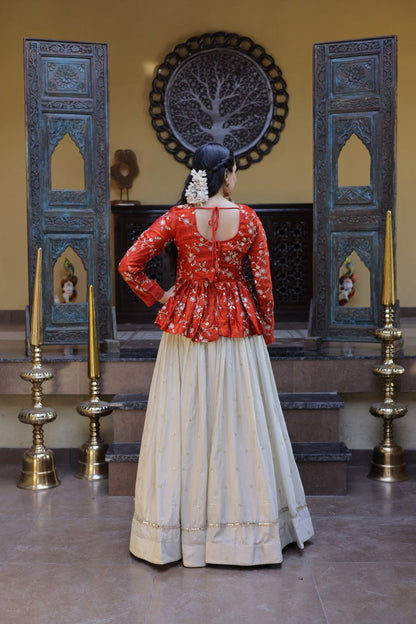 Fanta Pure Cosmos with Zari &amp; Sequins Embroidery Work Navratri Lehenga Choli