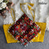 Yellow Pure Cotton Heavy Thread + Kaudi & Hand Mirror Work Navratri Blouse