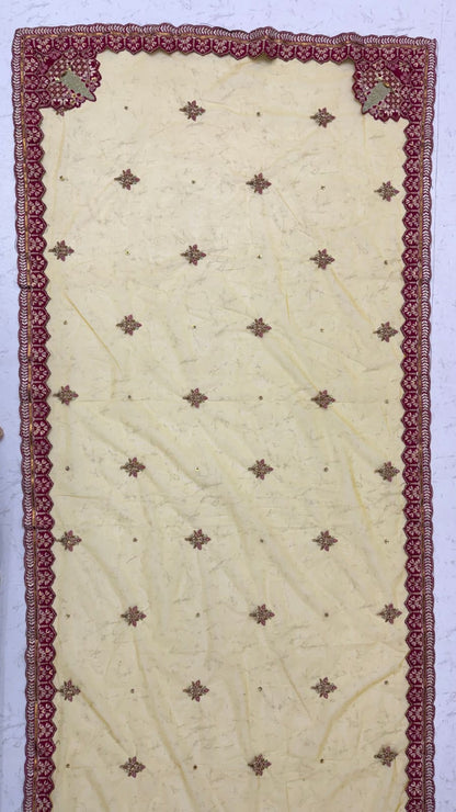 Yellow Pure Soft Gadwal Silk Heavy Embroidery Work Bridal Lehenga Choli