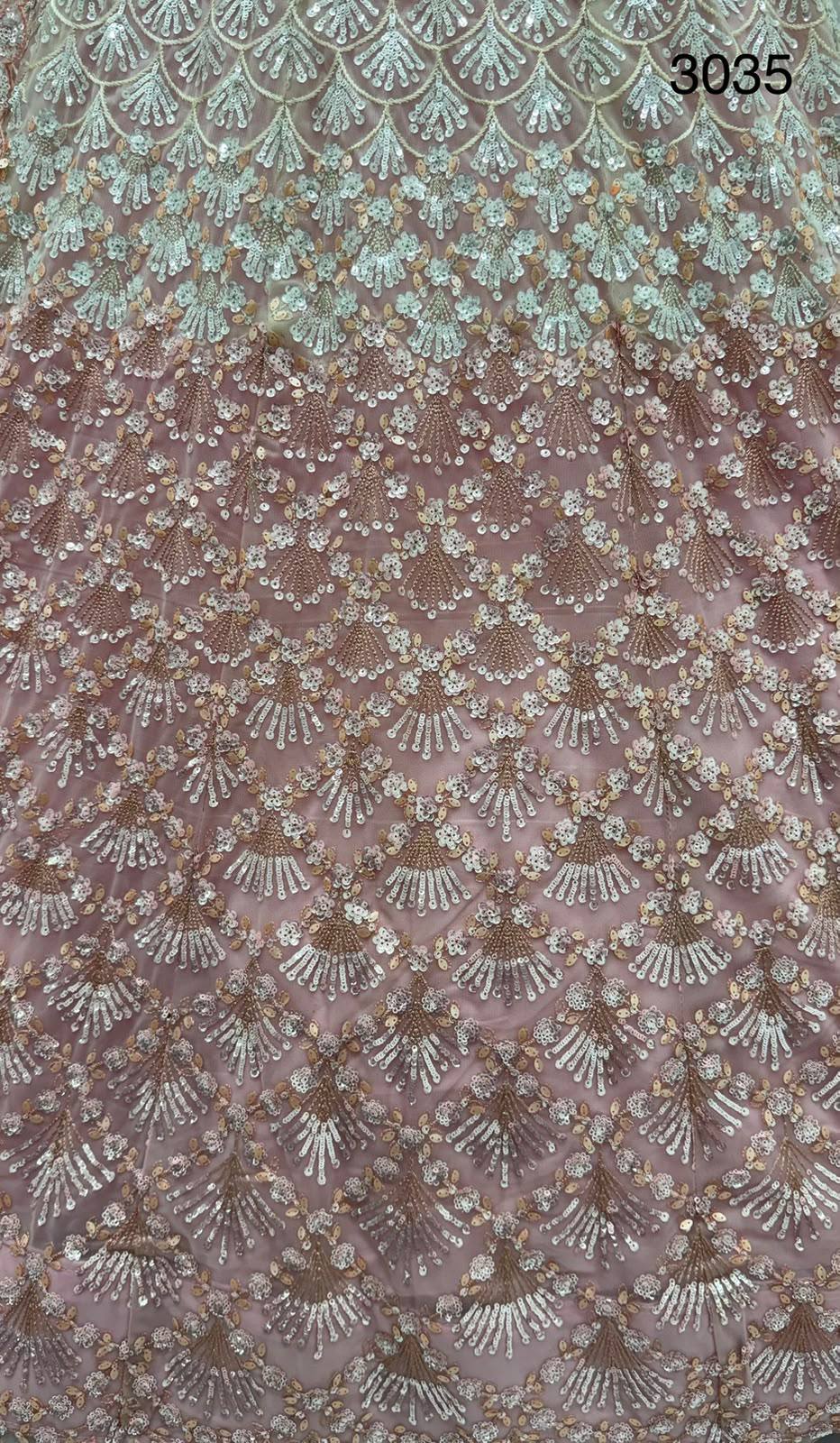 Pink Pure Heavy Net Sequins Sequins Zari Embroidery Work Net Bridal Lehenga Choli