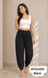 Black Pure Heavy Rayon Casual Afghani Pants Wear Plazzo