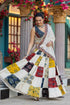 Multicolor Pure Cotton Ajrakh Natural Hand Block Printed Navratri Lehenga Choli
