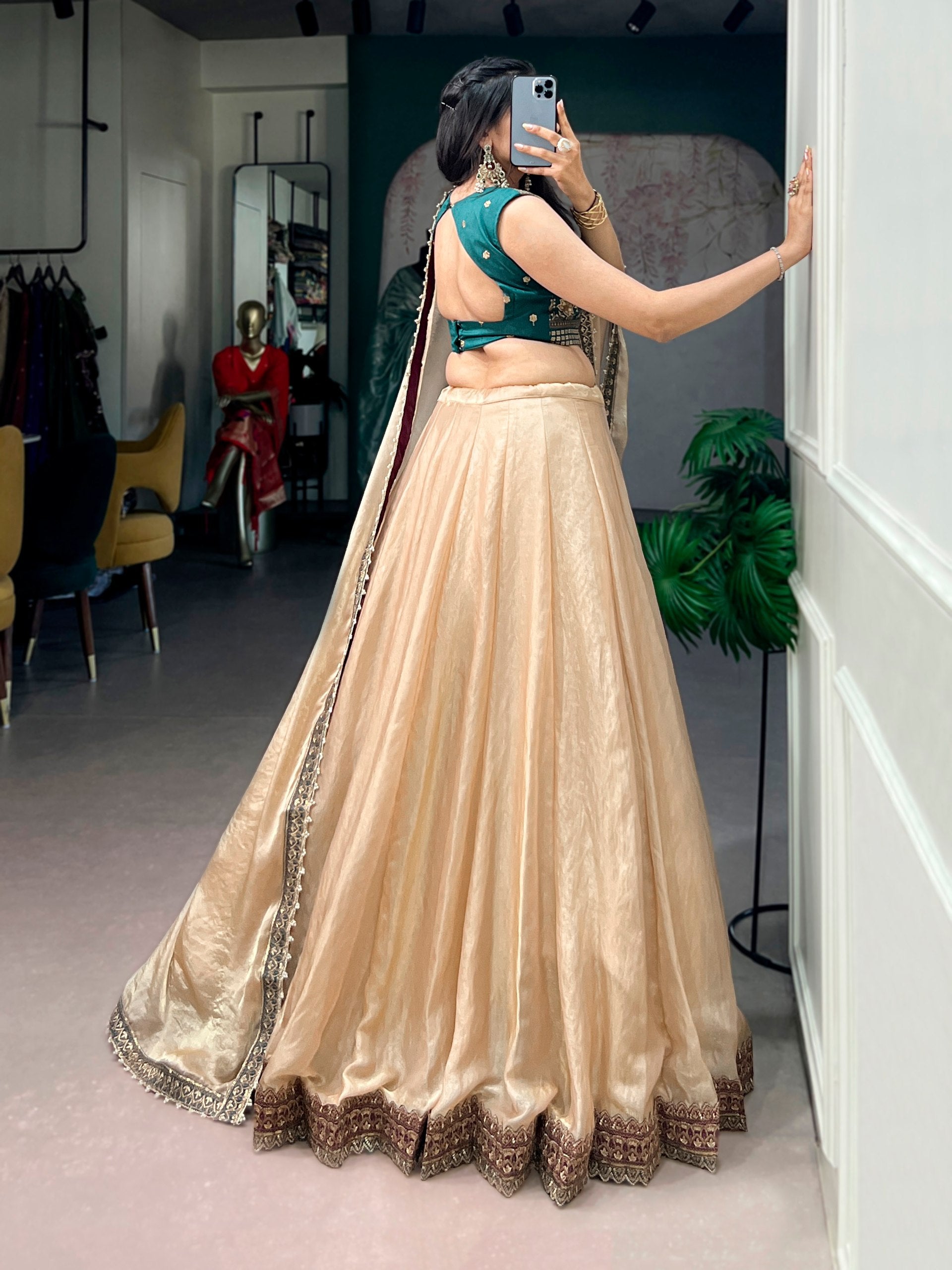 Chiku Pure Frendy Silk Navratri Lehenga Choli