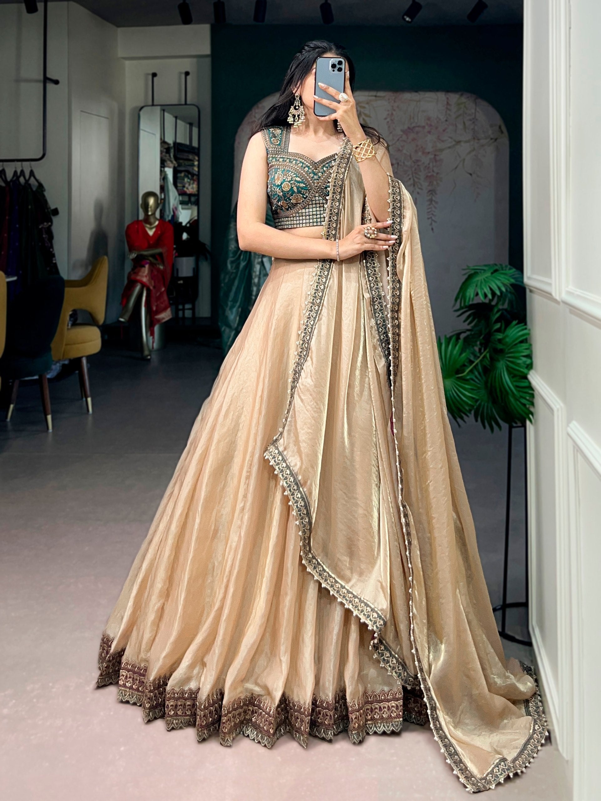 Chiku Pure Frendy Silk Navratri Lehenga Choli