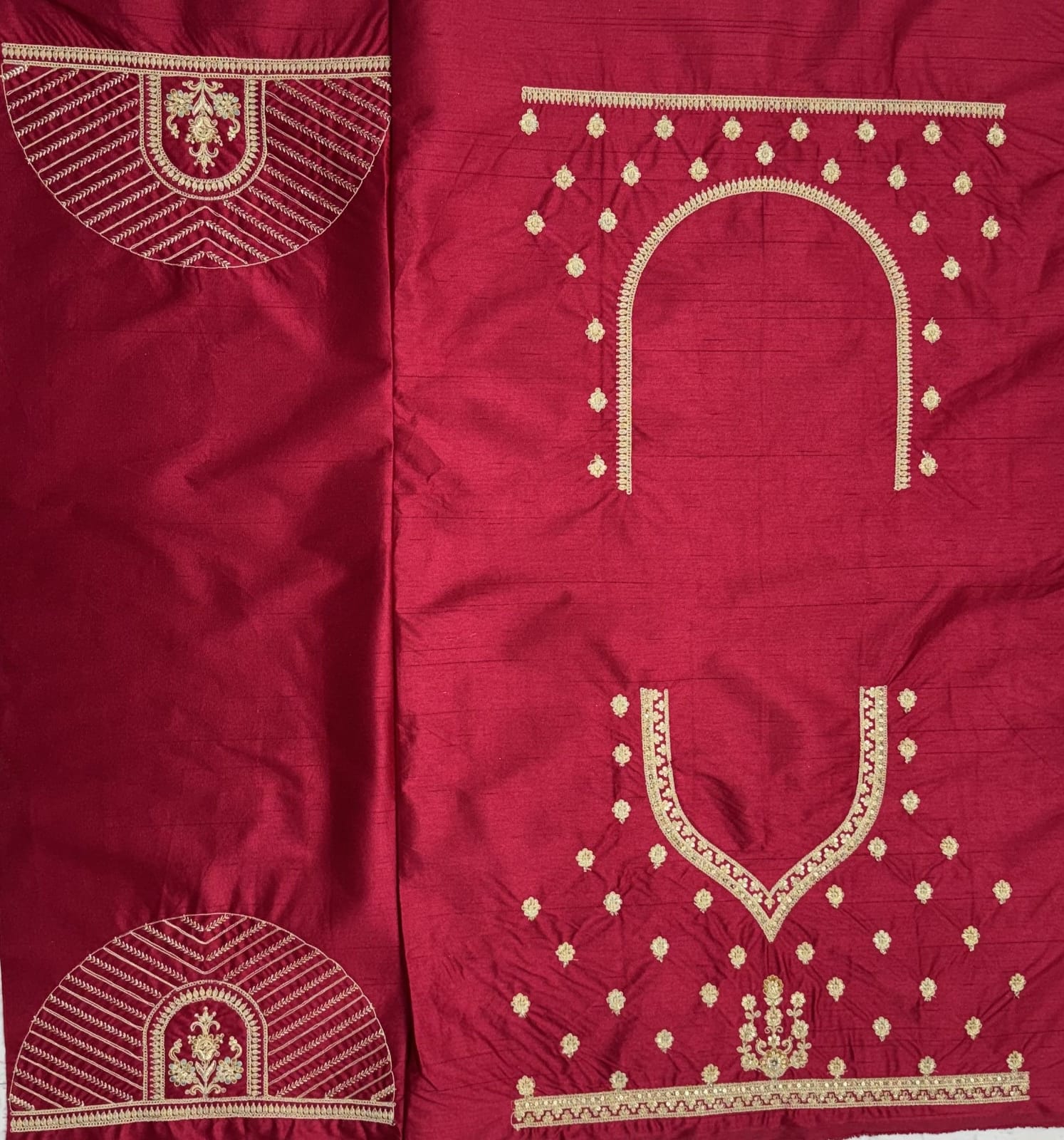 Multi Pink Pure Banarasi Silk Zari Handwork Crystal studded Thread Work Bridal Lehenga Choli