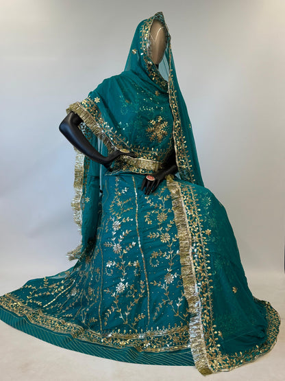 Rama Pure Soft Georgette Gotta Patti Rajasthani Rajputi Lehenga Choli
