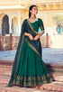 Green Pure Poly Poly Cotton with Zari Woven Half Saree Lehenga