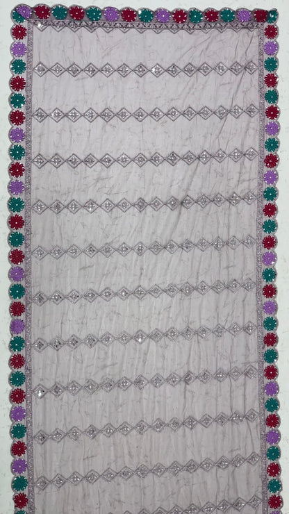 Purple Pure Heavy Net Monochrome Sequins Zari Embroidery Work Net Bridal Lehenga Choli