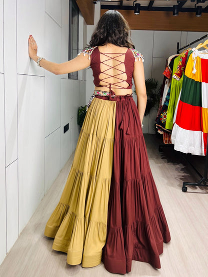 Brownie Pure Pure Rayon Cotton Navratri Lehenga Choli