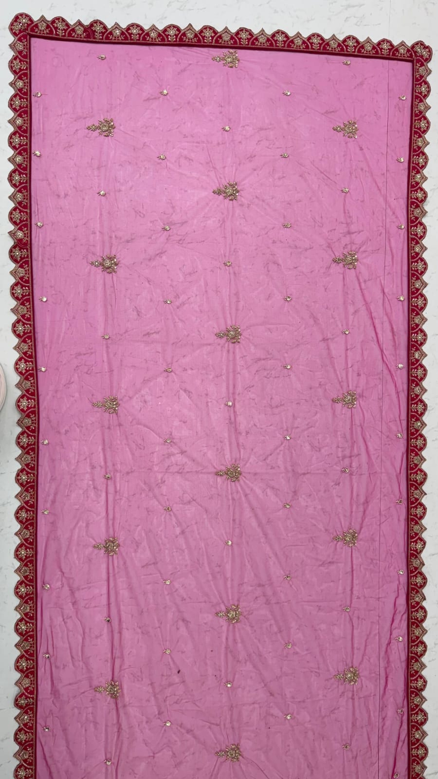 Rani Pure Silk Tatamie Zari Dori Embroidery Metalic Sequins Hand Work Bridal Lehenga Choli