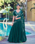 Green Pure Soft Jacquard Silk Zari Woven Zari Lehenga Choli