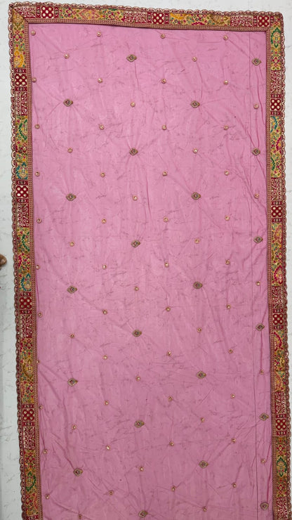 Rani Pure Soft Banarasi Gadhwal Silk Multi Thread Embroidery Sequins Work Bridal Lehenga Choli