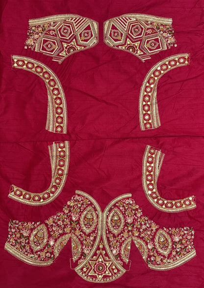 Rani Pure Soft Banarasi Gadhwal Silk Multi Thread Embroidery Sequins Work Bridal Lehenga Choli