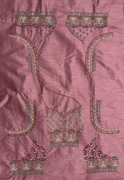 Firozi Pure Soft Banarasi Gadhwal Silk Multi Thread Embroidery Sequins Work Bridal Lehenga Choli