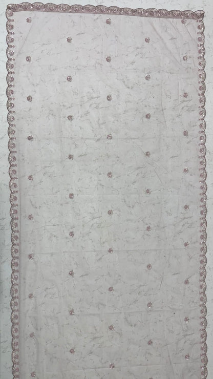 Lavender Pure Heavy Net Motif Handwork Zari Sequins Work Bridal Lehenga Choli